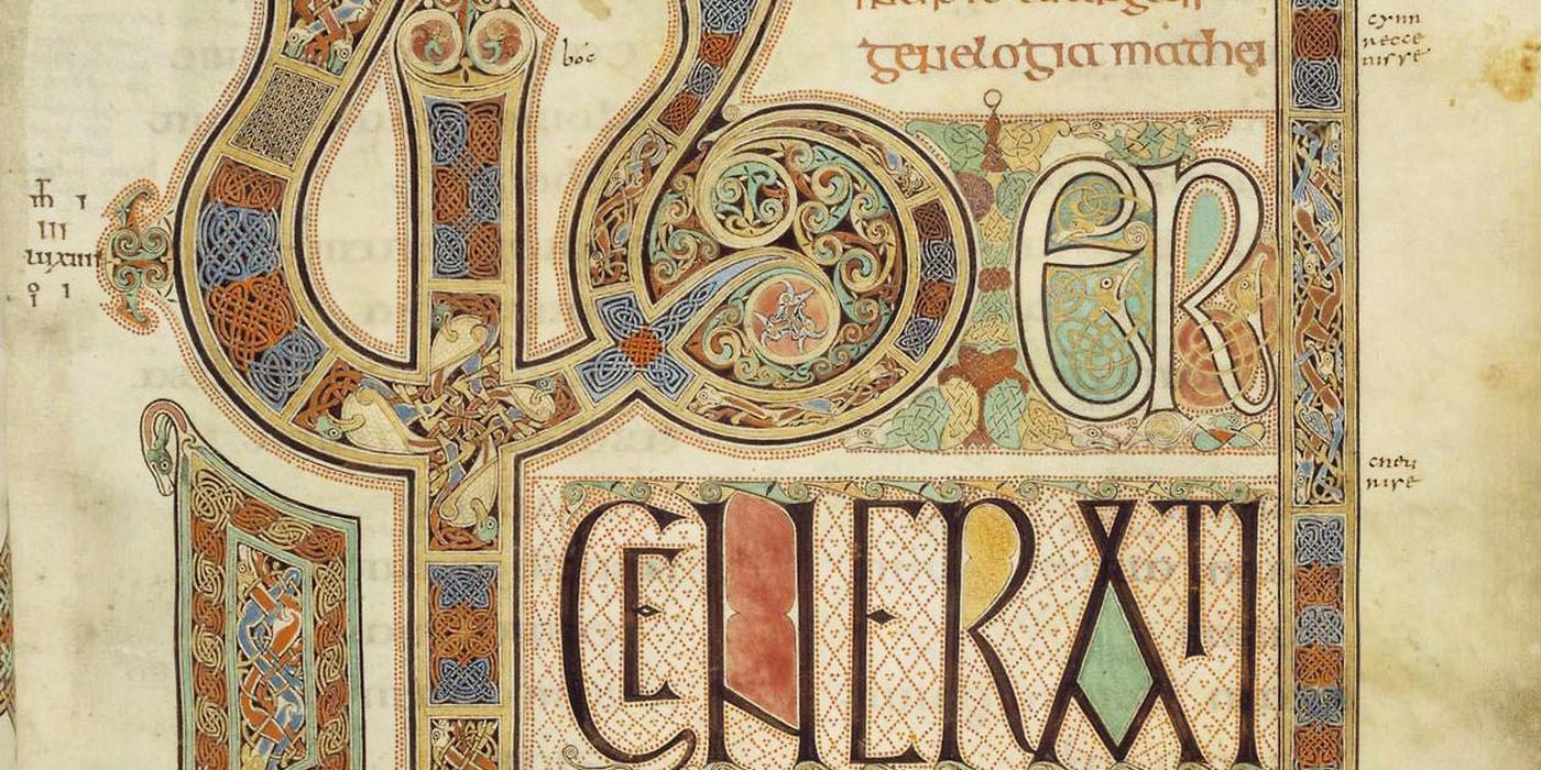 The Lindisfarne Gospels: opening of St Matthew