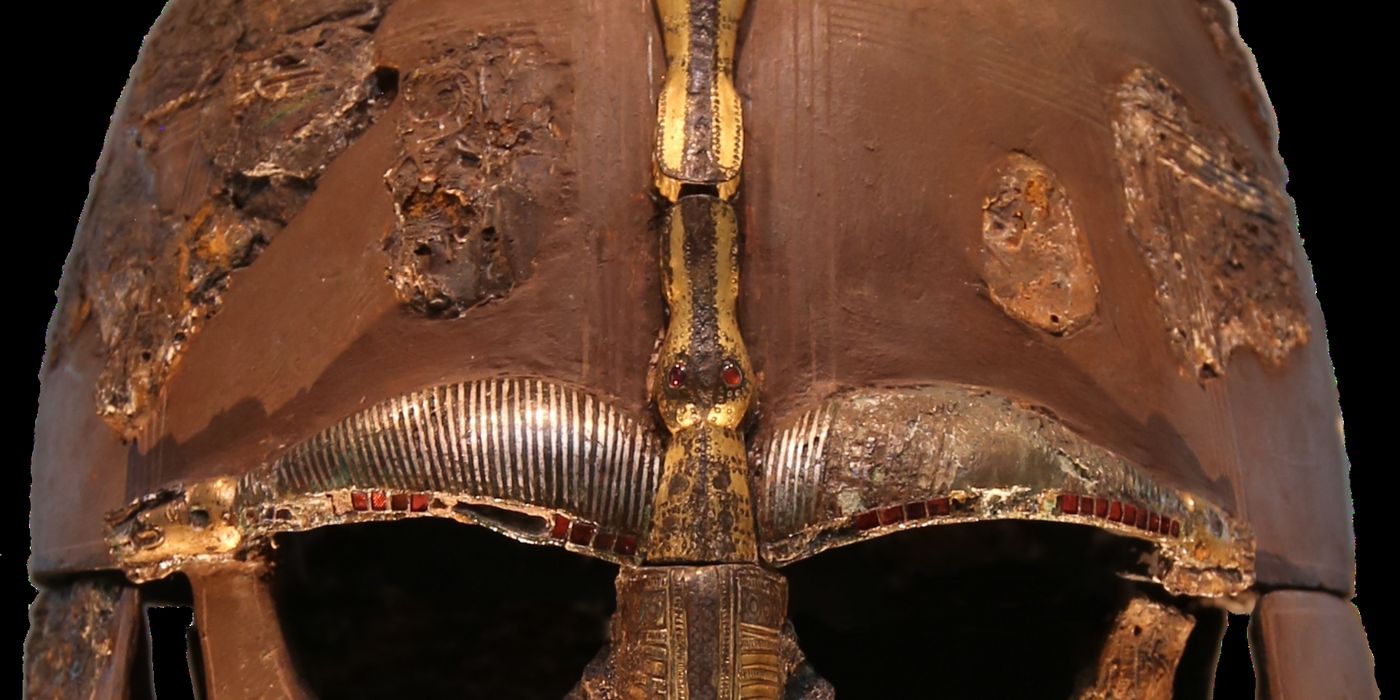 The Sutton Hoo helmet, early seventh century (British Museum)